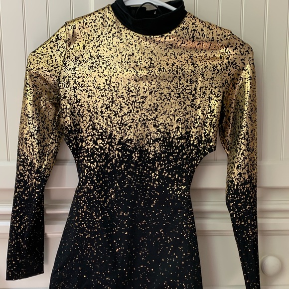black and gold jazz dance costumes